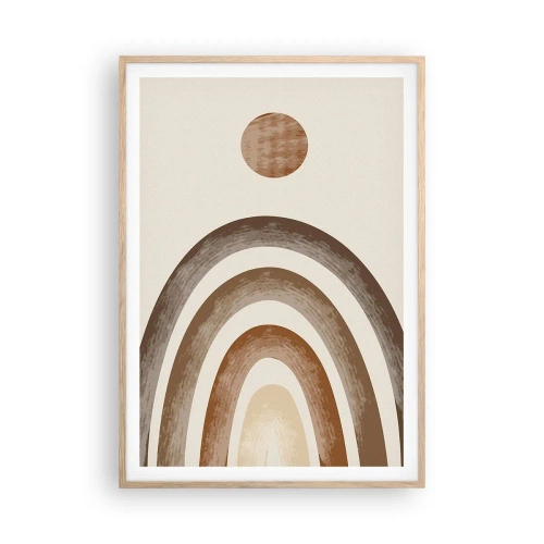 Poster în ramă de stejar deschis - Într-o galaxie îndepărtată - 70x100 cm