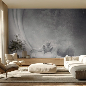 Tapet Standard Eco - Dezvăluirea misterului - Abstracția, Elefant, Grafică - 400x280 cm