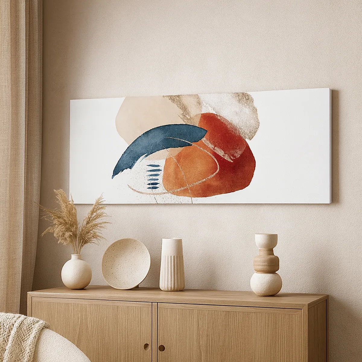 Tablou pe pânză - Compoziție ovală - 30x30 cm