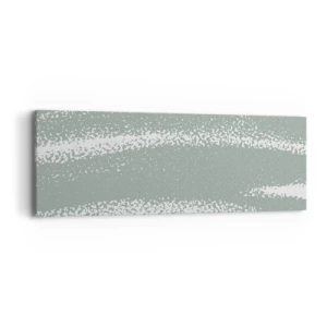 Tablou pe pânză - Abstracție în stil de iarnă - 90x30 cm