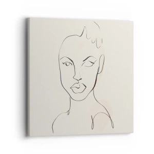 Tablou pe pânză - Schiță de senzualitate - 40x40 cm