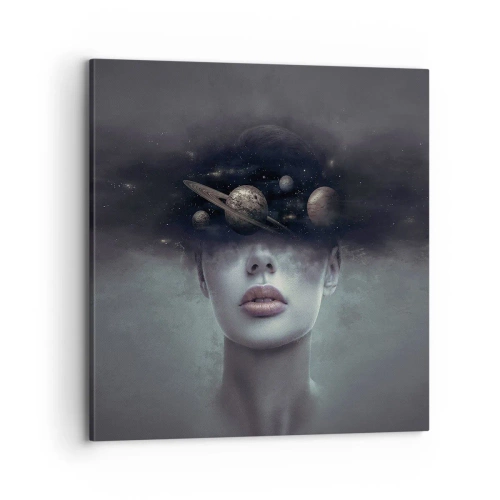 Tablou pe pânză - Și planetele o iau razna... - 70x70 cm