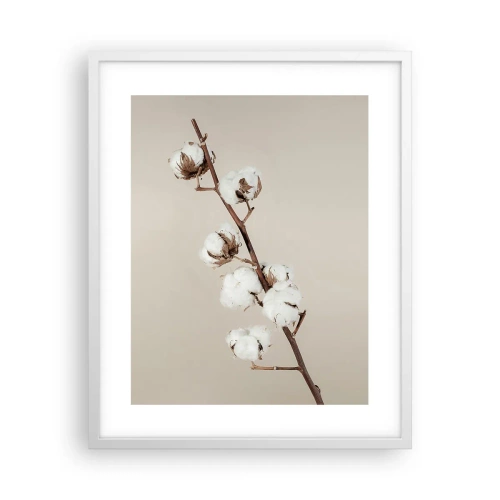 Poster în ramă albă - La sursa moliciunii - 40x50 cm