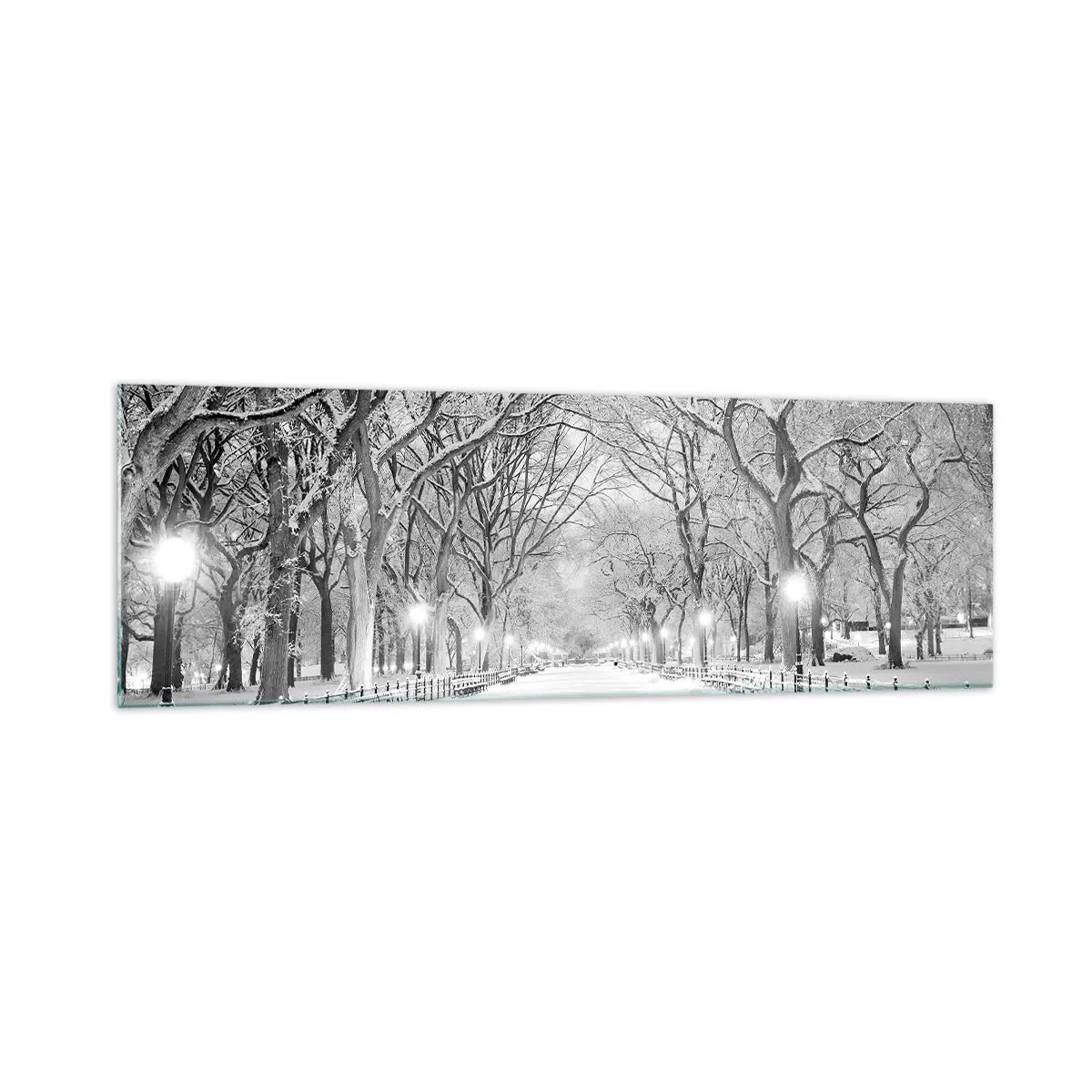 Tablou pe sticlă - Cele patru anotimpuri – iarna - 160x50 cm