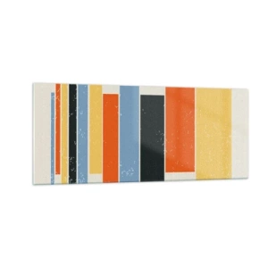 Tablou pe sticlă - Înregistrare muzicală - 100x40 cm