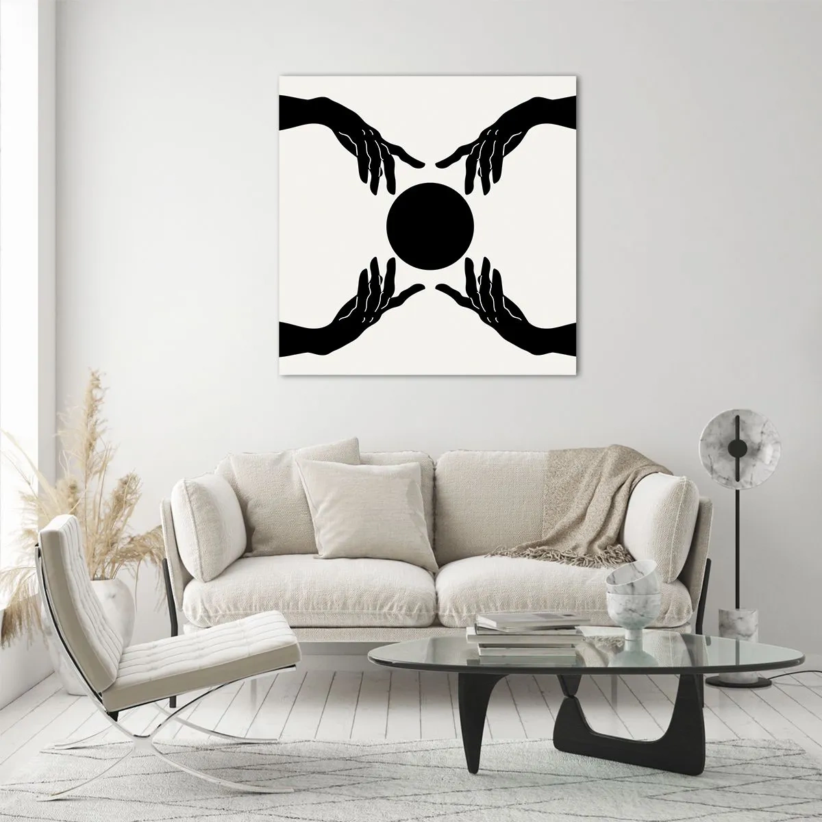 Tablou pe sticlă - Semnul secret - 60x60 cm