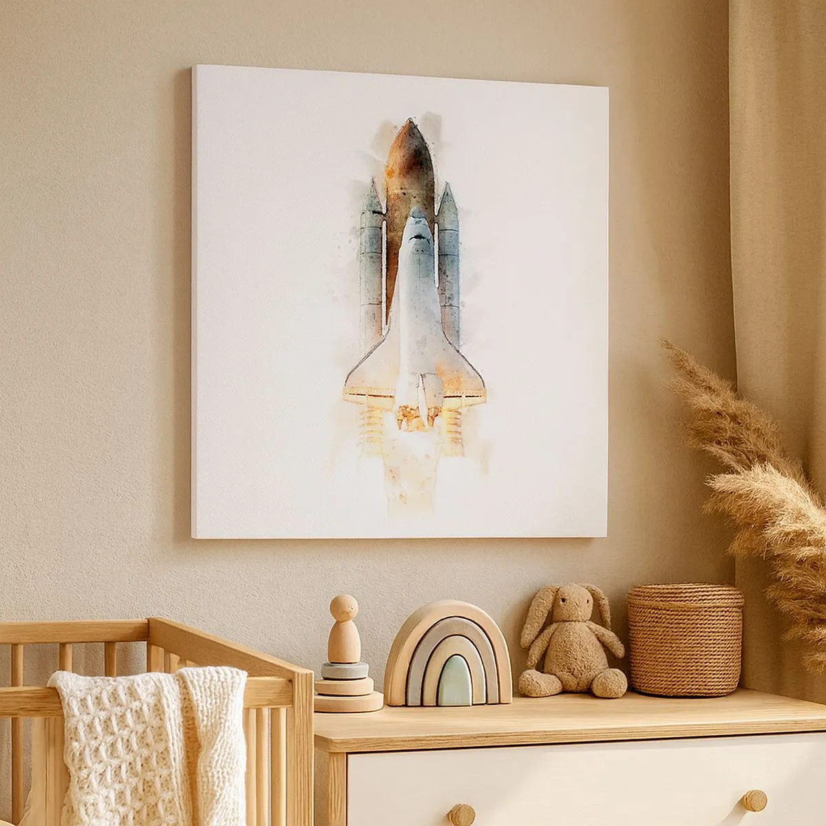 Tablou pe pânză - Exploratorii la start - 30x30 cm