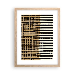 Poster în ramă de stejar deschis - Abstracție arhitecturală - 30x40 cm