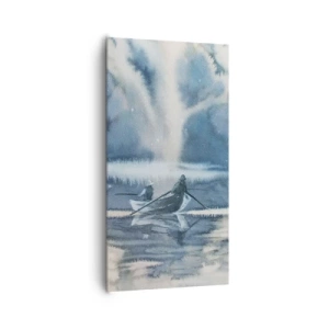 Tablou pe pânză - Pescarii în paradisul lor - 65x120 cm