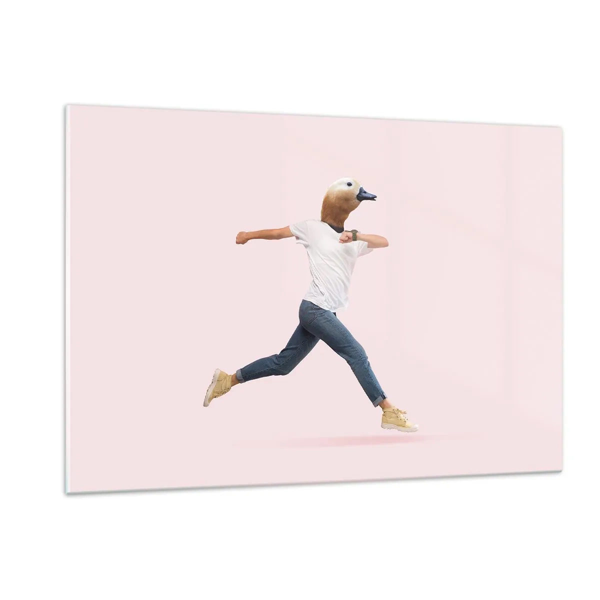 Tablou pe sticlă - Un strop de absurditate - 120x80 cm