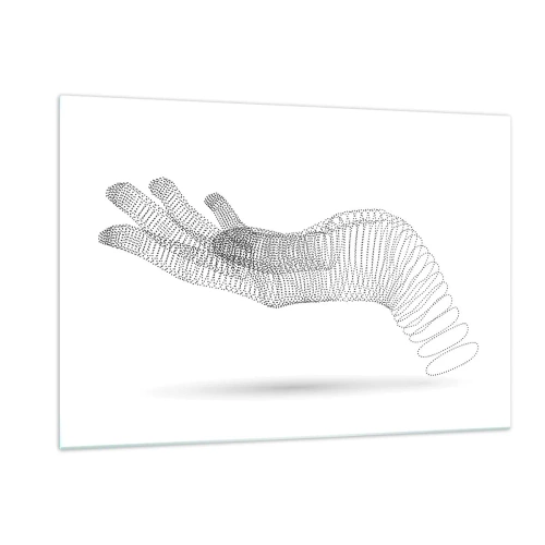 Tablou pe sticlă - Mână arcuită - 120x80 cm