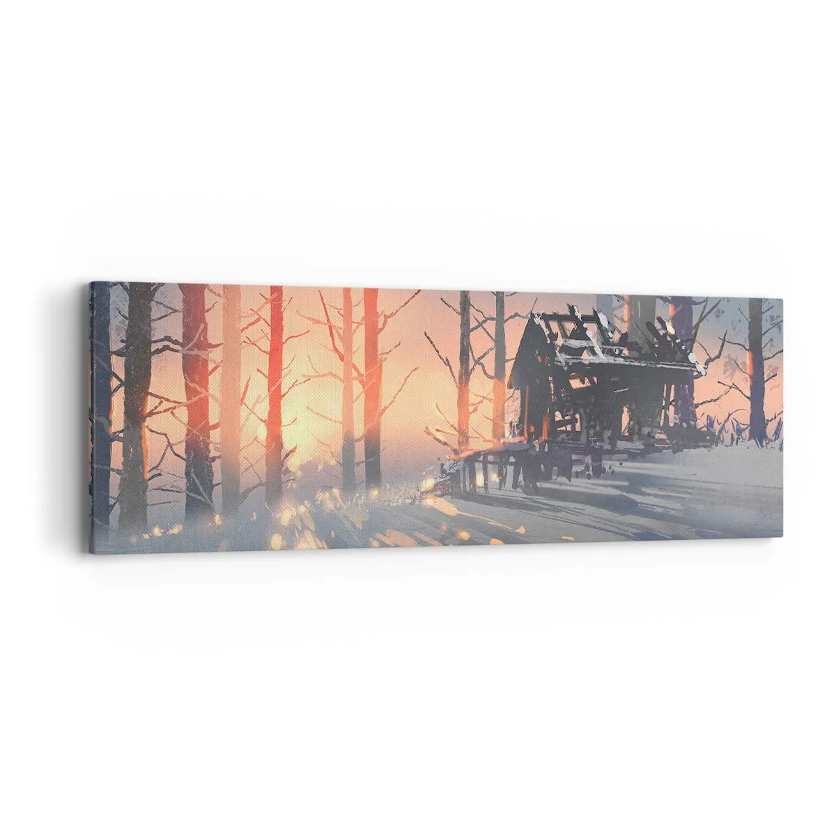 Tablou pe pânză - Doar soarele se strecoară - 90x30 cm