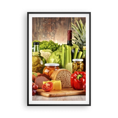 Poster în ramă neagră - Afumate, prăjite, marinate - 61x91 cm
