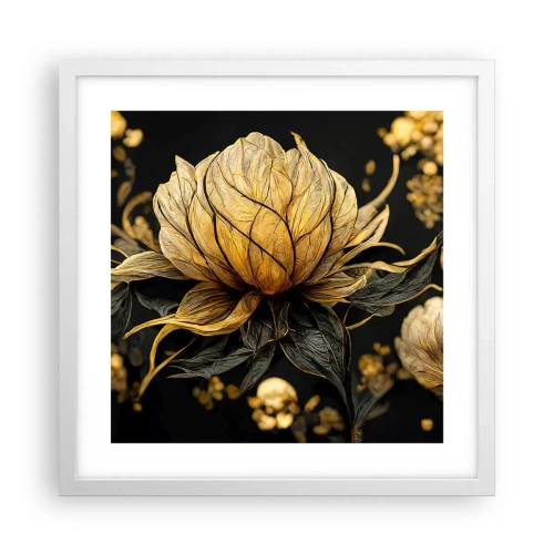 Poster în ramă albă - Fragilitate subtilă - 40x40 cm