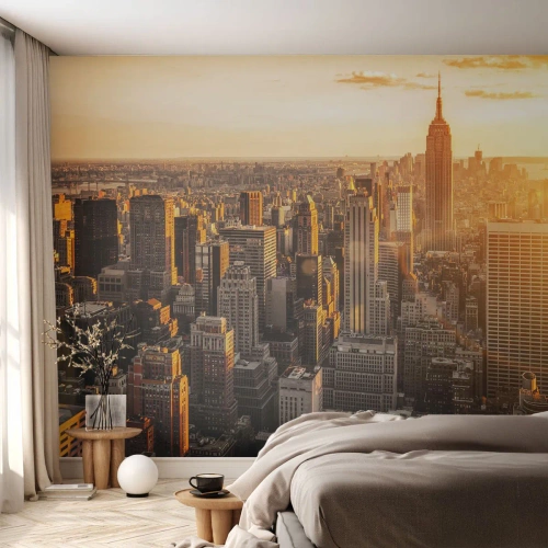 Tapet Premium Canvas - Crescând la soare - Oraș, New York, Arhitectură - 250x175 cm