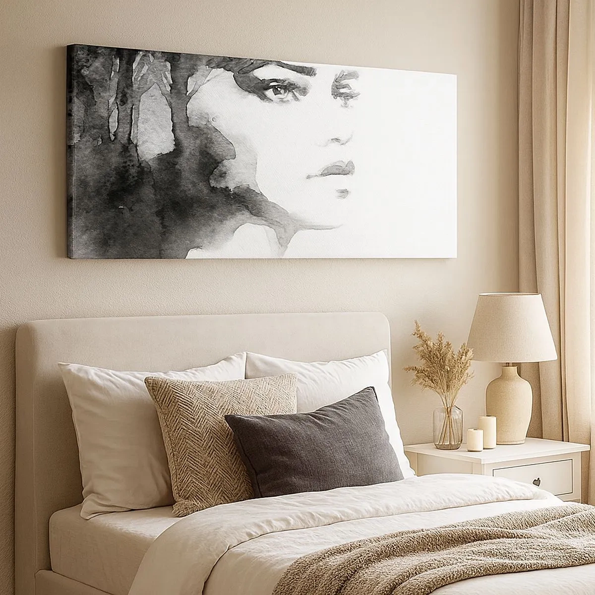 Tablou pe pânză - Creată de secrete și ceață - 100x40 cm