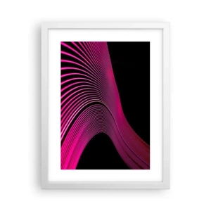 Poster în ramă albă - Bulevardul de lumină - 30x40 cm