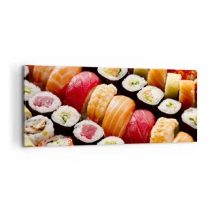 Tablou pe pânză - Culorile și aromele Asiei - 100x40 cm