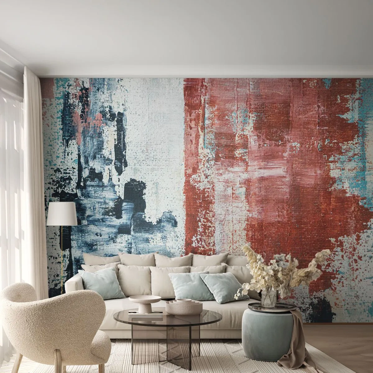 Tapet Premium Sand - Jumi-juma abstract - Abstracția, Bucată, Pictura - 350x256 cm