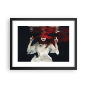 Poster în ramă neagră - Frumoasa fantomă - 40x30 cm