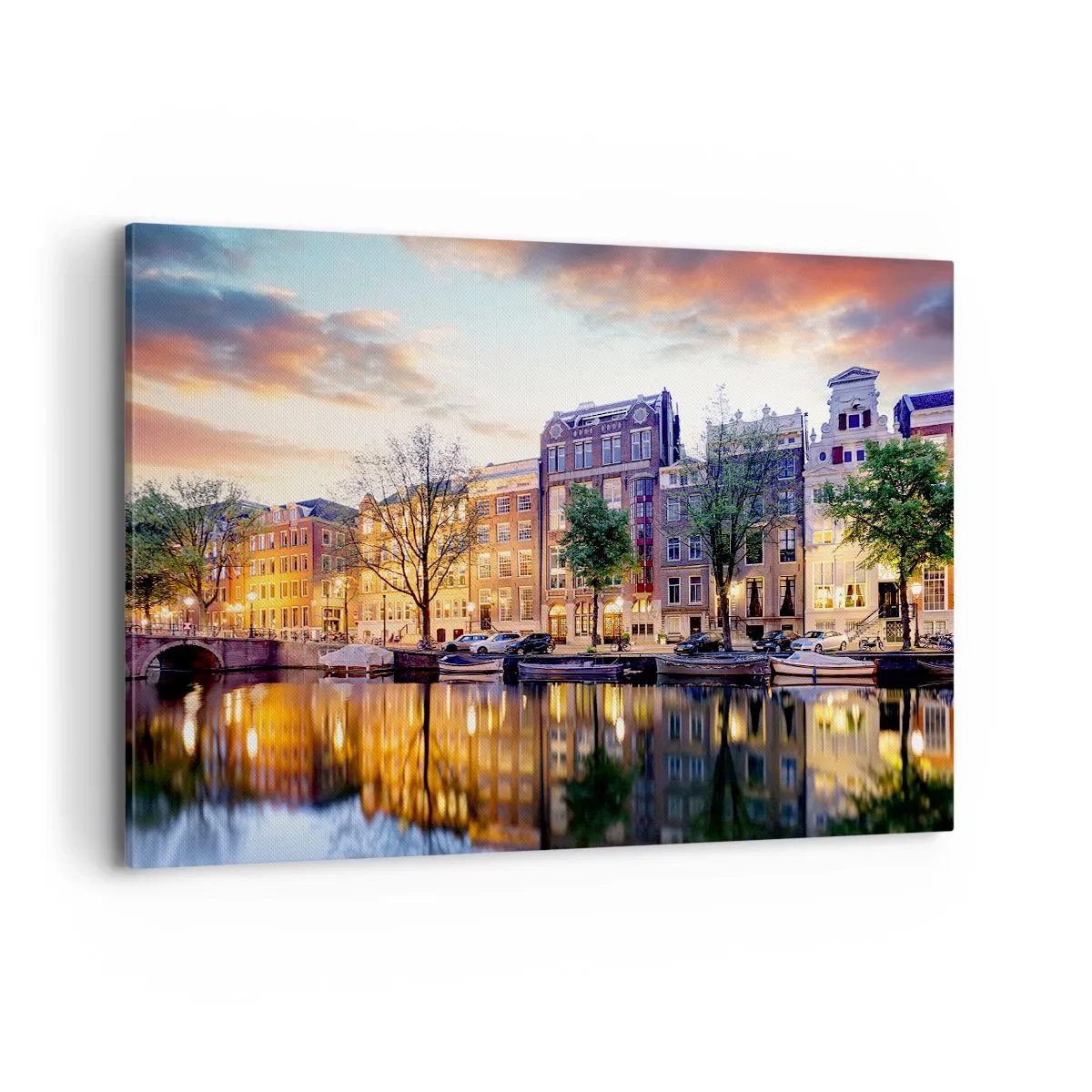 Tablou pe pânză - Frumusețe olandeză sobră și calmă - 120x80 cm