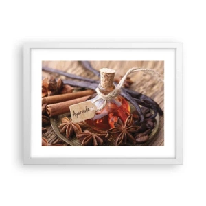 Poster în ramă albă - Unitatea trupului și a spiritului - 40x30 cm