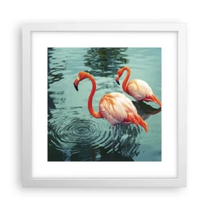 Poster în ramă albă - Suntem bune de revistele de modă - 30x30 cm