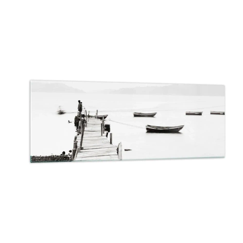 Tablou pe sticlă - Peste apă liniștită și limpede - 140x50 cm