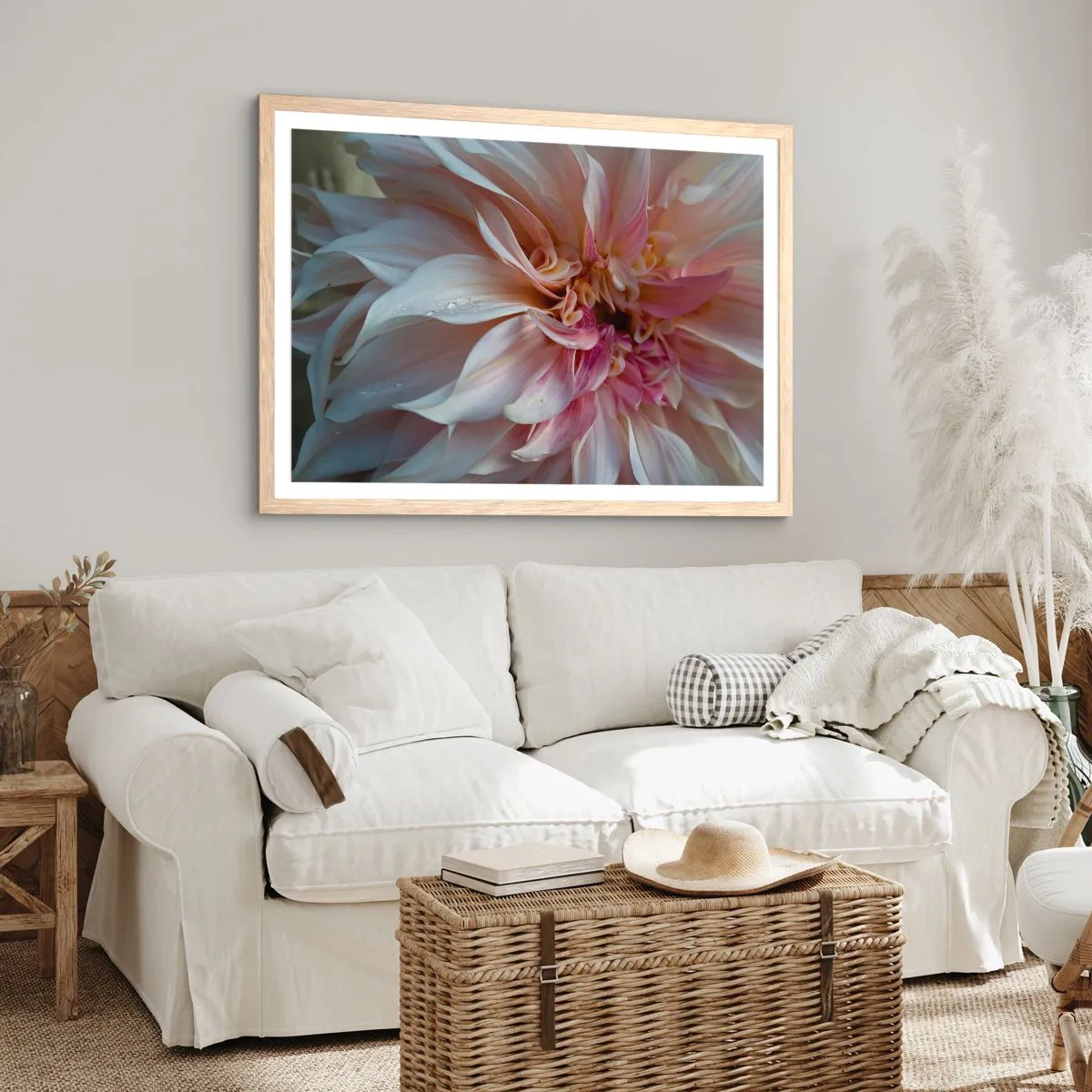 Poster în ramă de stejar deschis - Prospețime înfloritoare - 70x50 cm