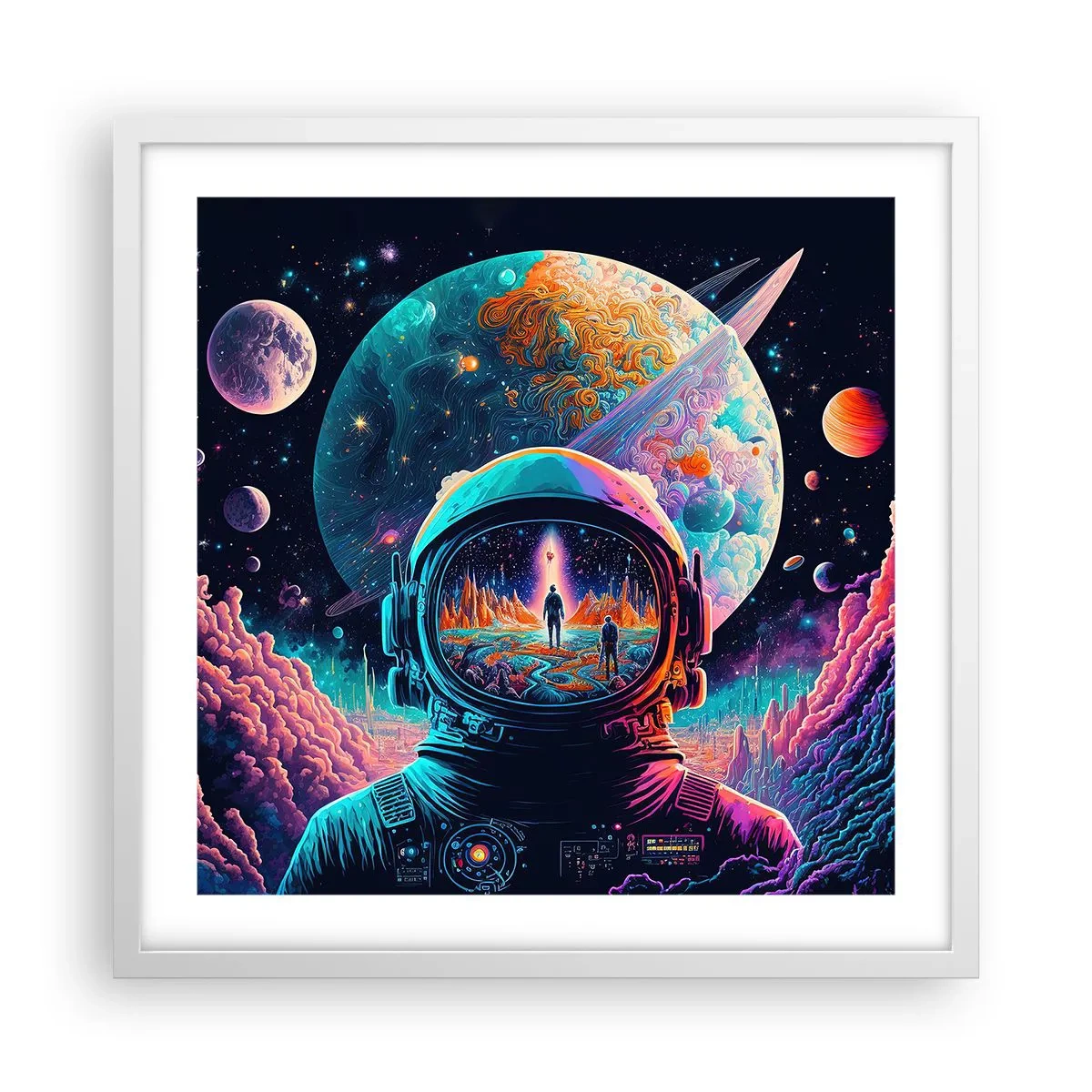 Poster în ramă albă - Visul nevisat al filozofiilor - 50x50 cm