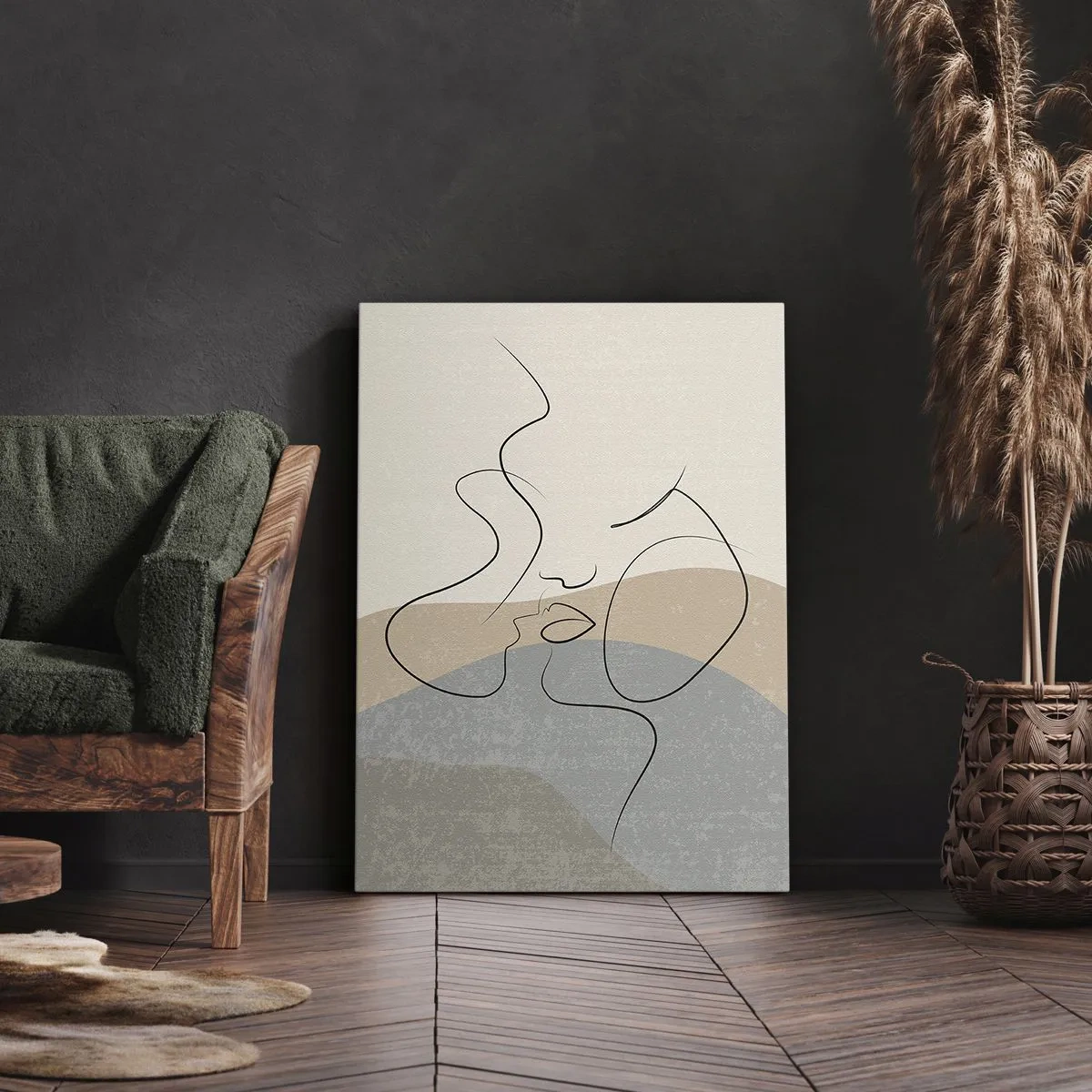 Tablou pe pânză Canvas - Ca o atingere de pensulă - 80x120 cm