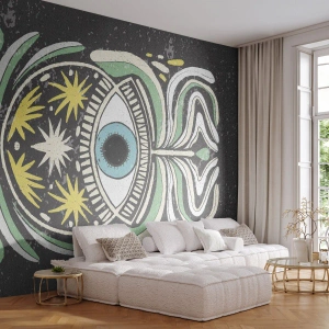 Tapet Standard Eco - Ritualuri tribale - Boho, Ochi, Pastel - 400x280 cm