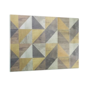 Tablou pe sticlă - La unghiul triunghiului - 100x70 cm