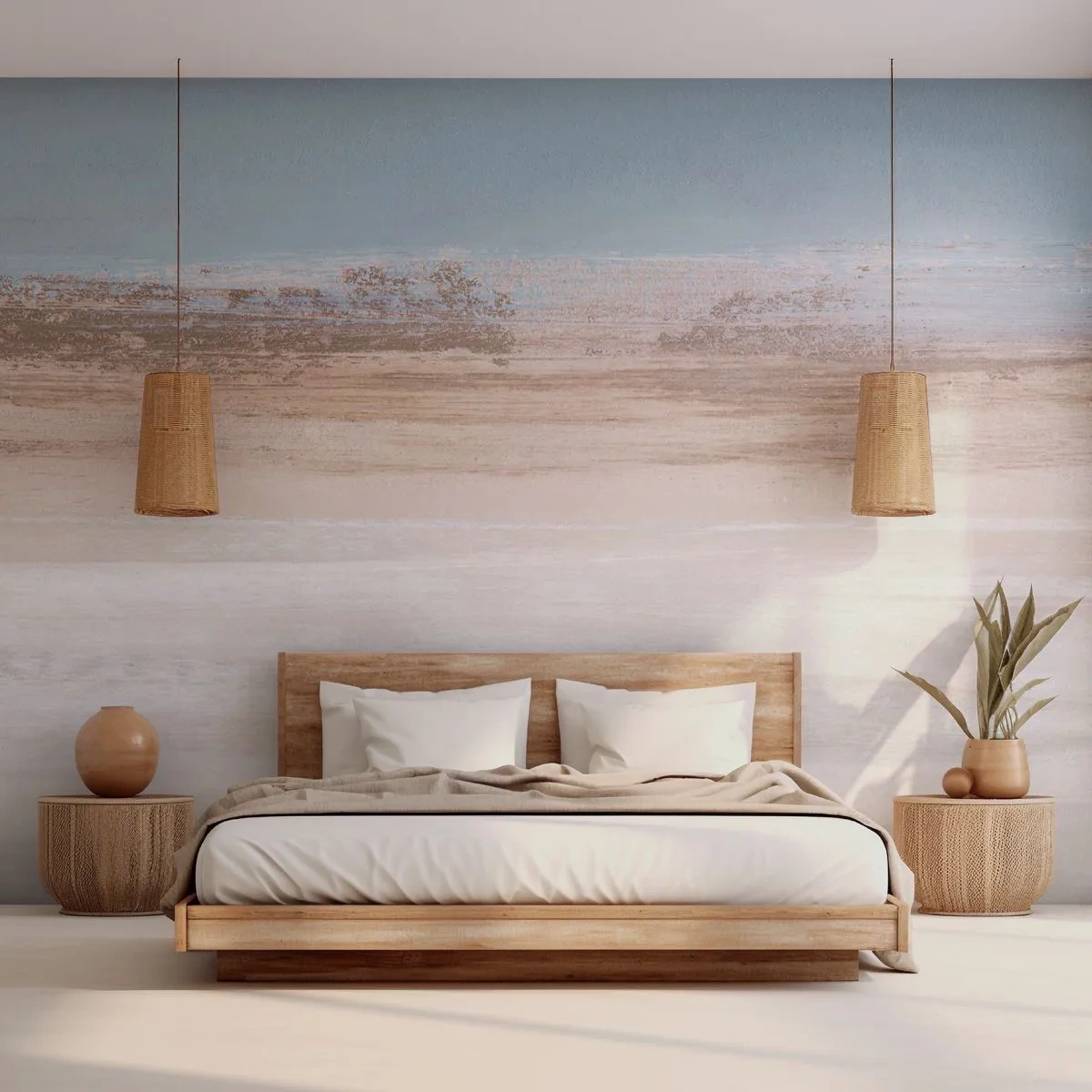 Tapet Premium Sand - Un peisaj ambiguu - Bucată, Luminos, Minimalism - 100x70 cm