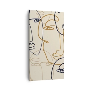 Tablou pe pânză - Portret multiplicat - 55x100 cm