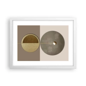 Poster în ramă albă - Echilibru perfect - 40x30 cm