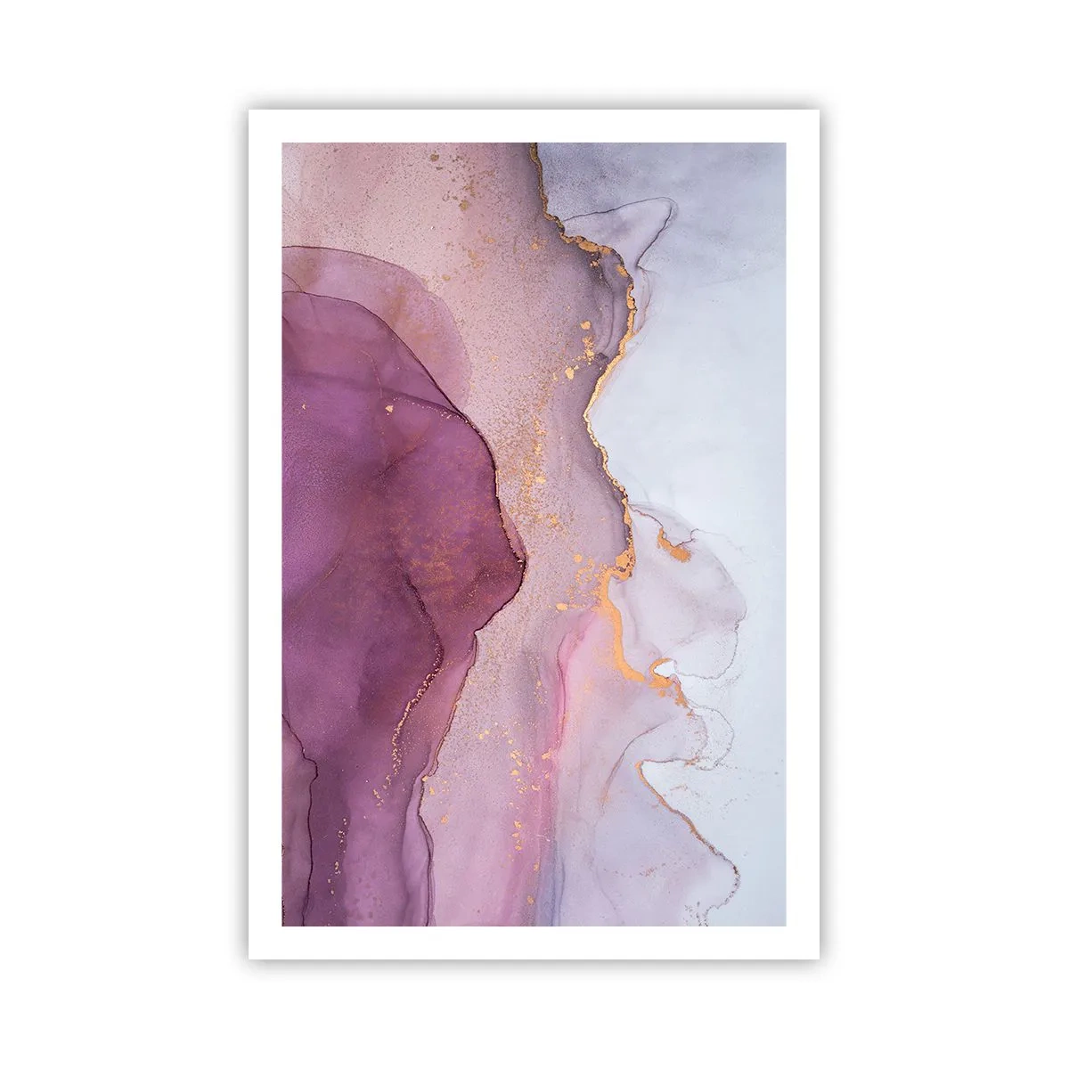 Poster - Valuri de liliac și violet - 61x91 cm