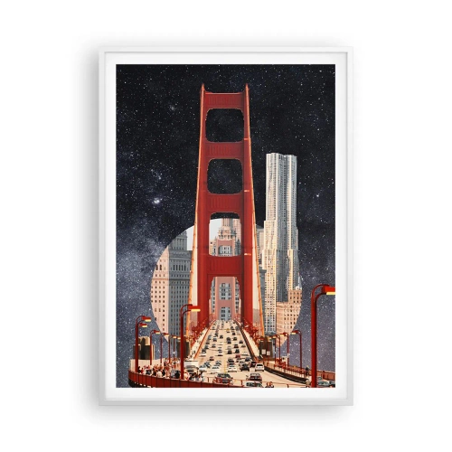 Poster în ramă albă - Întotdeauna în centru - 70x100 cm