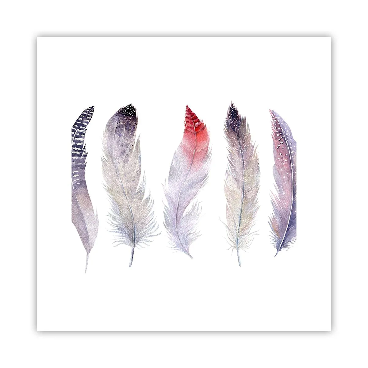 Poster - Delicate ca o ceață multicoloră - 30x30 cm