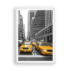 Poster în ramă albă - Noi suntem cei care colorăm orașul - 70x100 cm