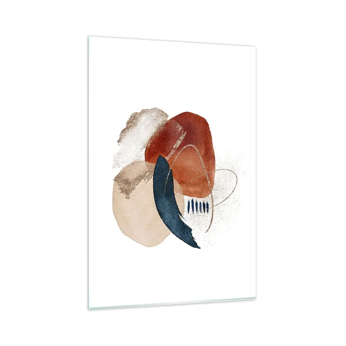 Tablou pe sticlă - Compoziție ovală - 80x120 cm