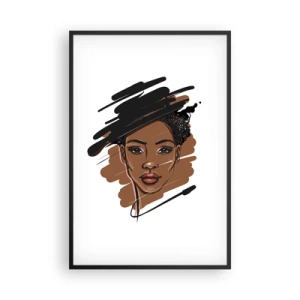 Poster în ramă neagră - Dulce ca ciocolata - 61x91 cm