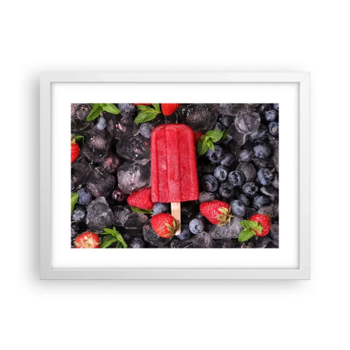 Poster în ramă albă - Umbra unei veri fierbinți - 40x30 cm