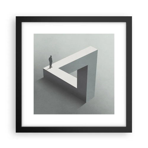 Poster în ramă neagră - Și totuși este posibil - 30x30 cm