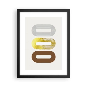 Poster în ramă neagră - Ooo! - 30x40 cm