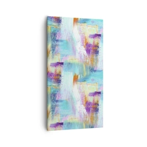Tablou pe pânză - Mâzgălire veselă - 55x100 cm