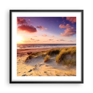 Poster în ramă neagră - Deja aerul de vară miroase - 50x50 cm