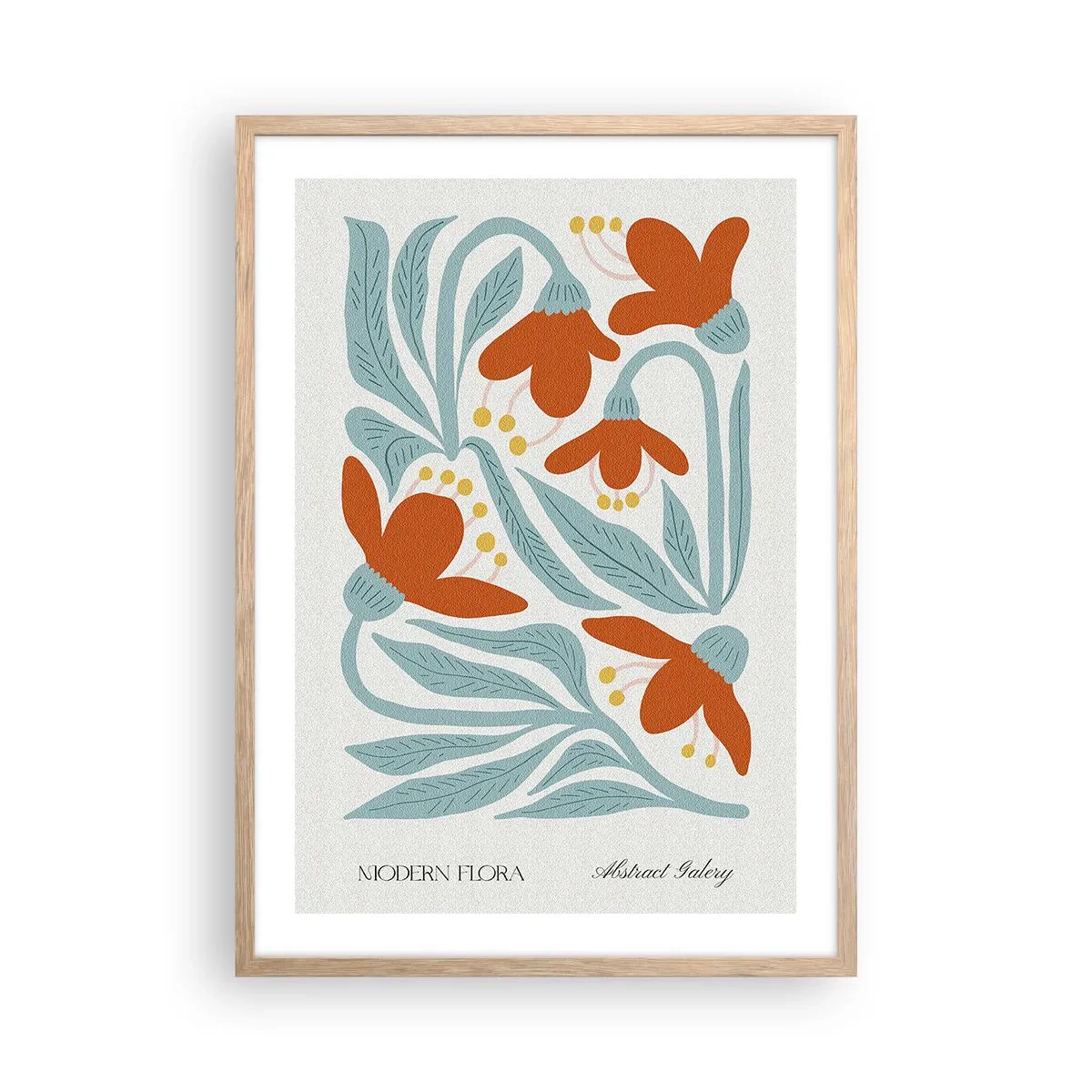 Poster în ramă de stejar deschis - Spre pământ, spre soare - 50x70 cm