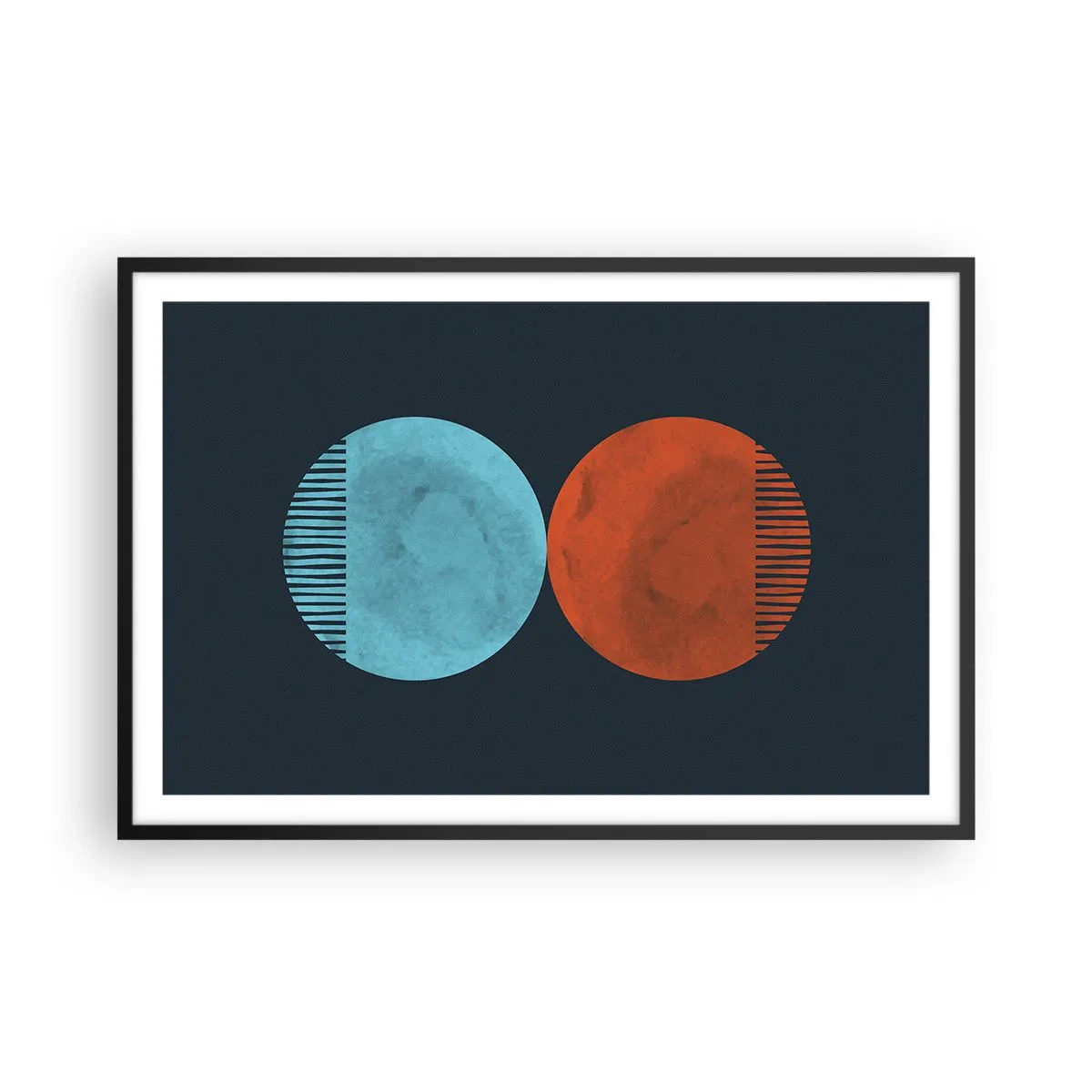 Poster în ramă neagră - Doar geometrie? - 91x61 cm