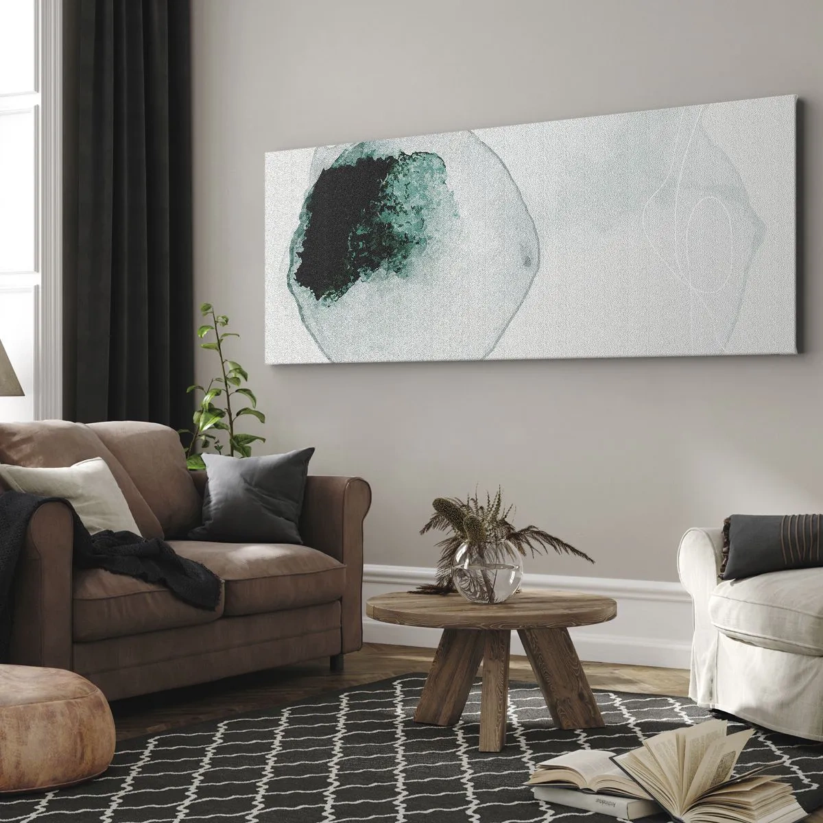 Tablou pe pânză - Într-o picătură de apă - 100x40 cm